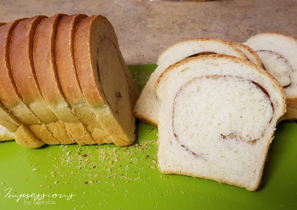 This was one of my earlier loaves where I baked it the full amount of time. See the brown tops?